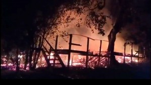 Queman cinco cabañas tras nuevo ataque incendiario en Contulmo