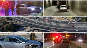 Estos son los cuatro enlaces de autopistas donde más encerronas ocurren en Santiago