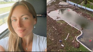 Paula Pavic muestra los estragos que dejó el huracán Idalia en su casa en Miami: 'Subió un poquito el agua'