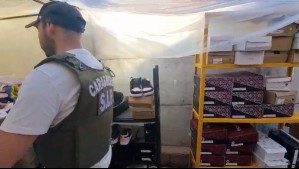 Carabineros realiza millonario decomiso de zapatillas falsificadas en Coquimbo