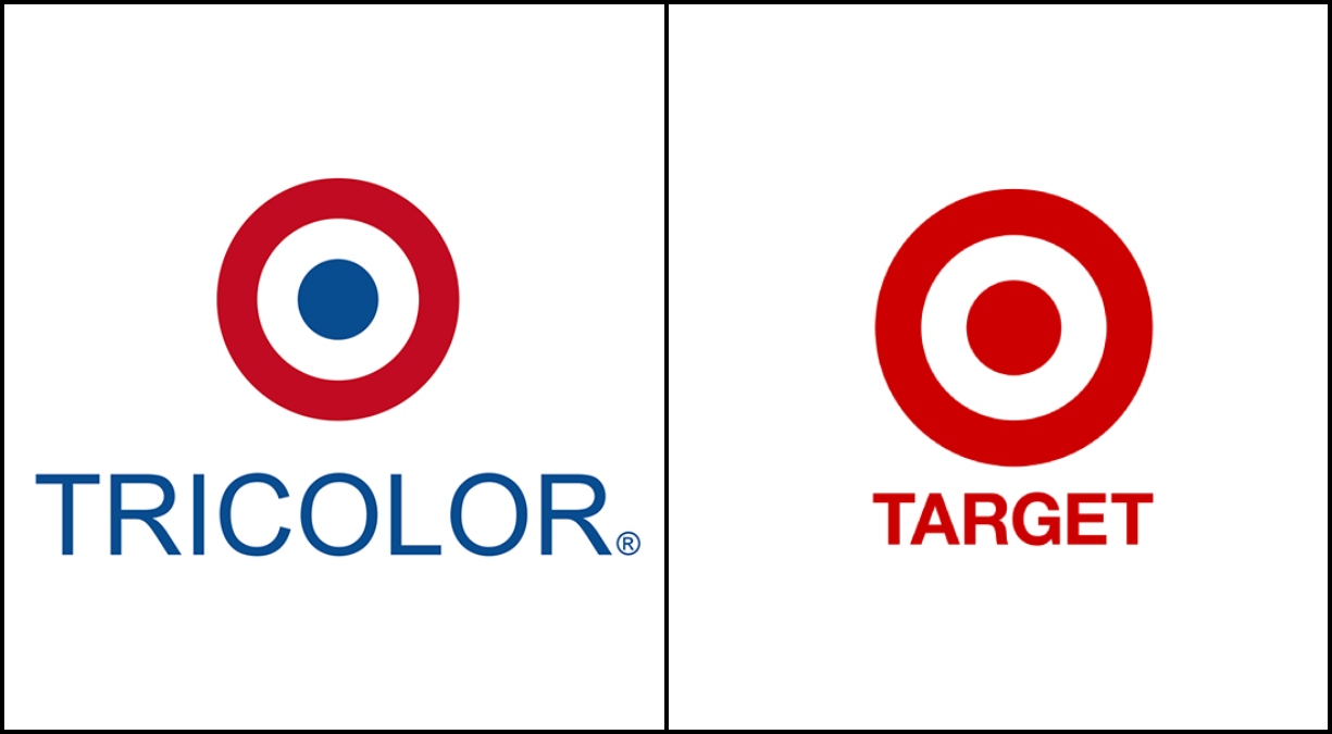 Estos son los logotipos de Tricolor y Target, respectivamente.