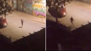 Video muestra balacera en pleno centro de Santiago: Investigan si está relacionado con persona herida