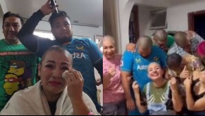 'No hay cáncer que acabe con el amor': Familia completa se corta el pelo para apoyar a joven que padece la enfermedad