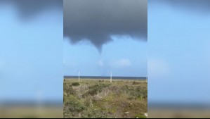 Video muestra tromba marina avanzando en San Pedro de la Paz