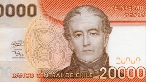 ¿Quién aparece en el billete de $20.000?