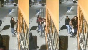 Le jalaron el pelo y la golpearon: Video muestra violento asalto a una mujer a la entrada de su casa en Lo Prado