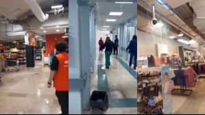 Videos muestran colapso e inundación en hospital y mall en Chillán debido a intensas lluvias