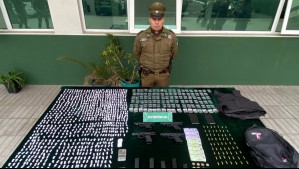 Carabineros detuvo a sujeto con cuatro armas automáticas en Puente Alto