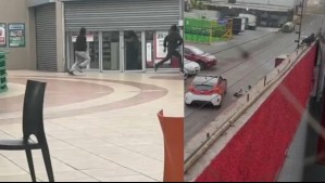 Video muestra violenta riña en supermercado de Antofagasta: Trabajador se salvó por centímetros de ser atropellado