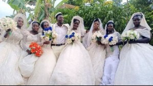 Curandero se casó con siete mujeres en un mismo día: Quiere tener 100 hijos para formar una 'gran familia feliz'
