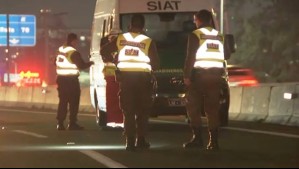 Motociclista fallece tras chocar barrera de contención en la Ruta 5 Sur