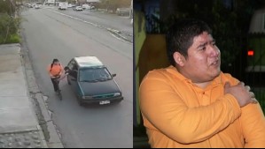 Joven que sufrió insólito robo de su scooter mientras iba en él: 'Nunca más voy a andar tranquilo en la calle'
