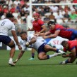 La Selección de Chile, debutante en un Mundial de rugby, perdió su segundo partido del certamen, esta vez con Samoa, por 43-10, un conjunto mucho más experimentado, duelo disputado en el Estadio Matmut Atlantique de Burdeos.