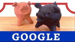 Google celebra con doodle de chanchitos de tres patas de Pomaire y Quinchamalí