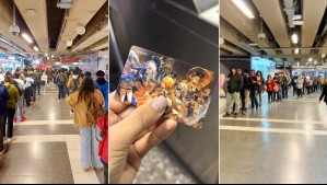 Largas filas en Metro de Santiago para comprar Tarjeta Bip! de videojuego 'Genshin Impact'