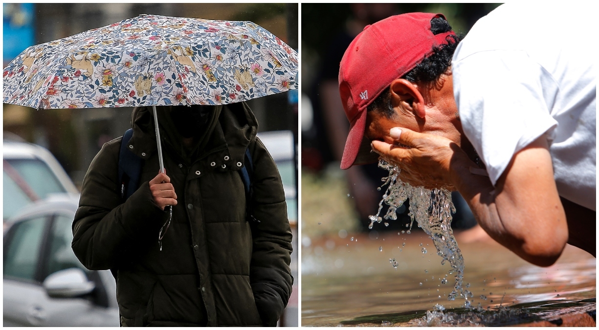 Durante la primavera en Chile, es posible que estas dos imágenes compartan una misma realidad (Aton)