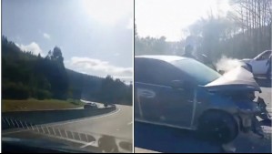 Video muestra choque de conductor manejando contra el tránsito y en estado de ebriedad en la carretera