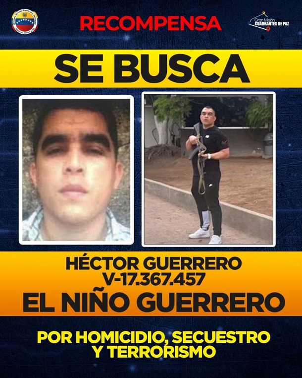 Autoridades venezolanas anunciaron una recompensa por el paradero del