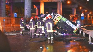 Al menos 21 muertos tras caída de un bus desde un puente en Venecia: Entre las víctimas hay niños y turistas