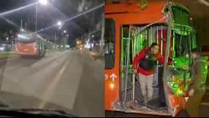 Chofer estaba bajo los efectos de las drogas: Micro choca con vehículo, sigue su ruta zigzagueando y derriba 4 postes