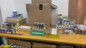 Detienen a cuatro personas tras asaltar a un camión que trasportaba cigarros en Conchalí