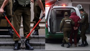 Carabinero dispara a vehículo que evadió control policial: Encontraron napoleón, pasamontañas  y candados en el interior