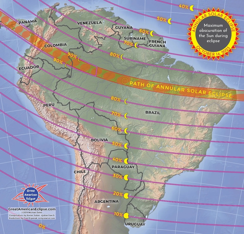Eclipse solar en Sudamérica / NASA