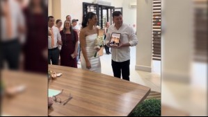 Joven brasileña esperaba una videollamada para poder casarse, pero recibió una inesperada visita: 'Fue precioso'