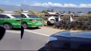 Robo de vehículo termina con delincuente fallecido tras intentar embestir a Carabineros