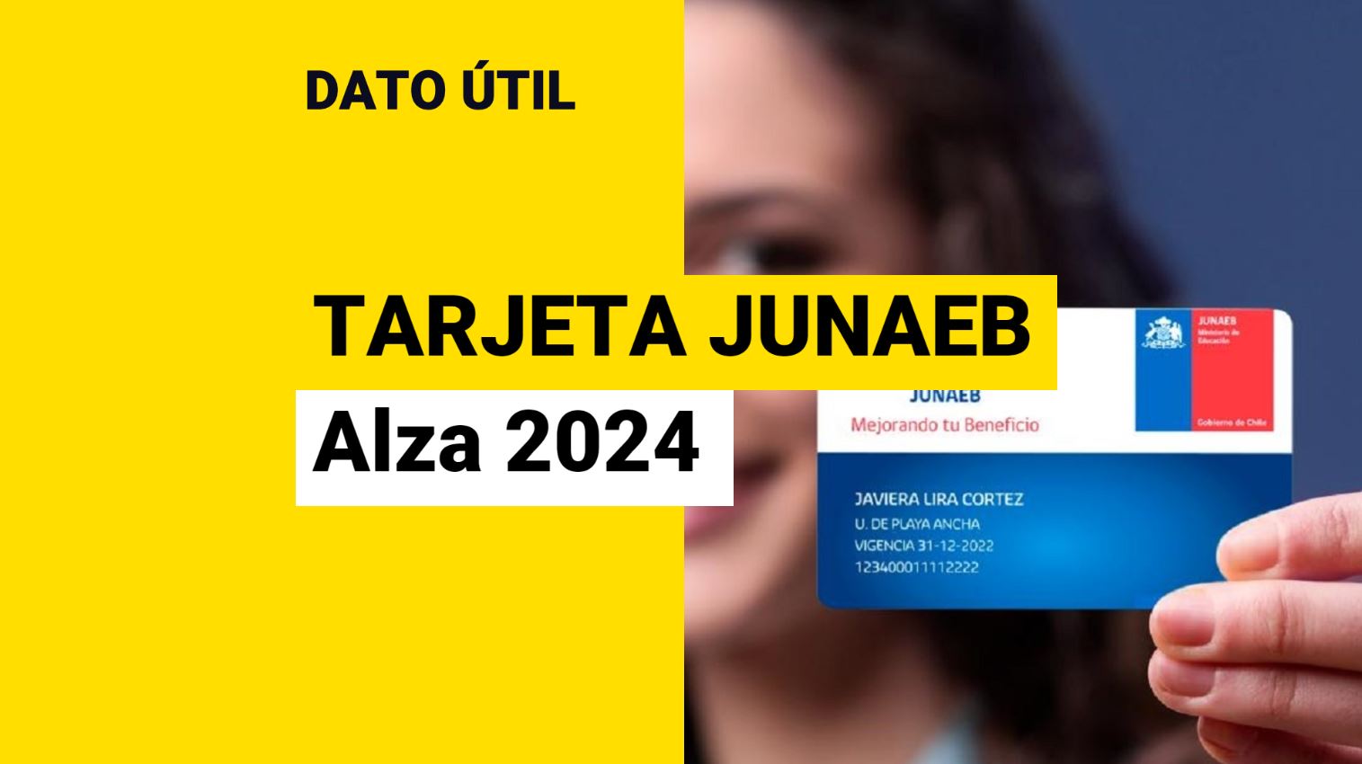 Tarjeta Junaeb: ¿De Cuánto Será El Alza Para 2024?