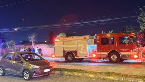 Incendio en comuna de El Bosque deja un adulto mayor fallecido y dos viviendas afectadas