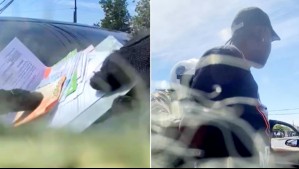 Video muestra a conductor intentando sobornar a carabineros: Les ofreció $30 mil para evitar ser fiscalizado