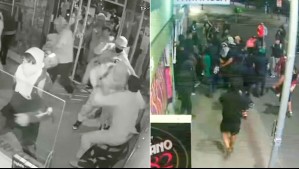 Video muestra a turba saqueando farmacia en Santiago: Trabajador fue golpeado con botella en la cabeza