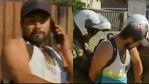 Detienen en vivo a hombre que pateó cámara de 'Mucho Gusto' durante despacho por desalojo en Quilpué