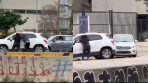 Video registró choque múltiple en San Joaquín: Vehículo se dio a la fuga y atropelló a persona que intentó detenerlo