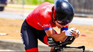 Ciclista chilena llora al conseguir medalla en los Panamericanos y recordar a su hermano asesinado hace días por sicario