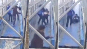 Video muestra violento asalto a estudiante cuando cruzaba pasarela para llegar a su universidad en Valparaíso