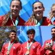El escenario no pudo ser mejor para esta hazaña familiar: en un lapso de 30 minutos los hermanos cuatrillizos alcanzaron la presea dorada en la competencia de remo disputada en la Laguna Grande de San Pedro de La Paz.