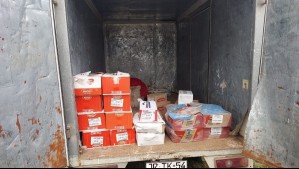 Detienen a dos sujetos por robo con intimidación a camión repartidor de carne