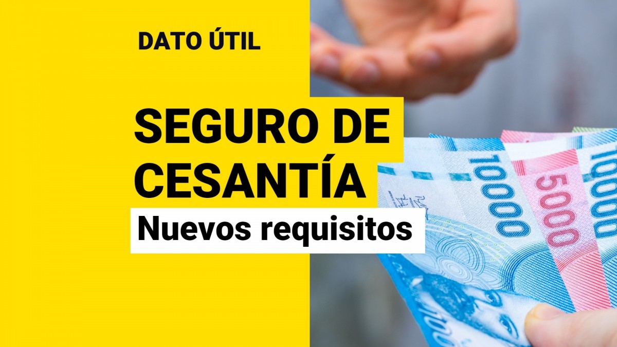 Seguro de Cesantía Estos son los nuevos requisitos para cobrar el