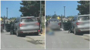 Video muestra encerrona a mujer que conducía por Concón: La arrastraron por el suelo antes de huir