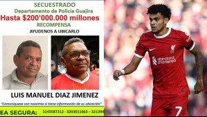 Más de 120 militares buscan al padre secuestrado del futbolista colombiano Luis Díaz