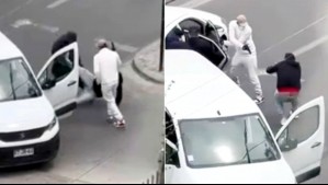 Video muestra violento asalto a conductor en Independencia: Víctima fue arrojada al suelo e intimidada con pistolas