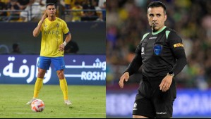 Pidió hasta cambio de árbitro: El enojo de Cristiano Ronaldo por el desempeño del chileno Piero Maza