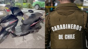 Carabinero de franco frustra a balazos robo en La Florida: Siguió a ladrón y recuperó moto sustraída