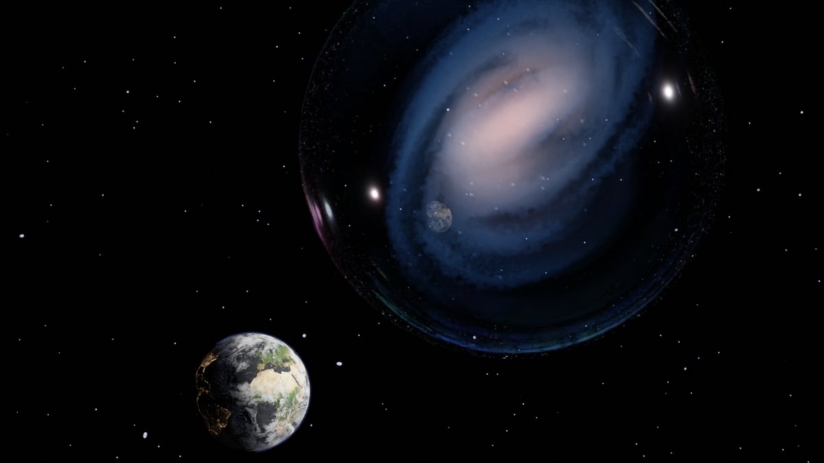 Representación de la galaxia ceers-2112 (Luca Costantin  CAB, CSIC-INTA)