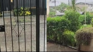 Lluvias y tormentas eléctricas: Videos evidencian las intensas precipitaciones en diferentes comunas de Santiago