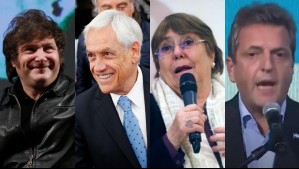 Sebastián Piñera y Michelle Bachelet entregan apoyo a candidatos presidenciales de Argentina