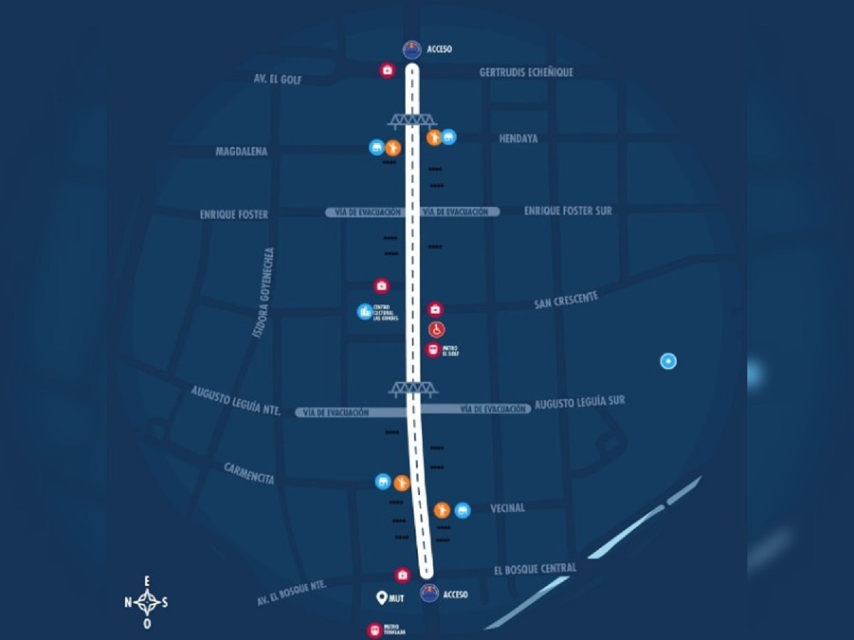 Mapa de Red Bull Showrun 2023