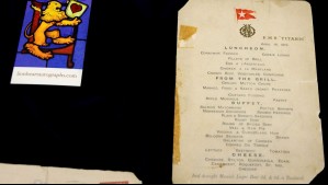 Venden en millonaria suma un ejemplar de un menú del Titanic